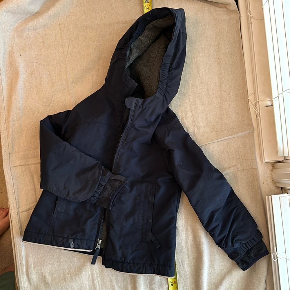 Lands end 3-in-1 fleece lined jacket